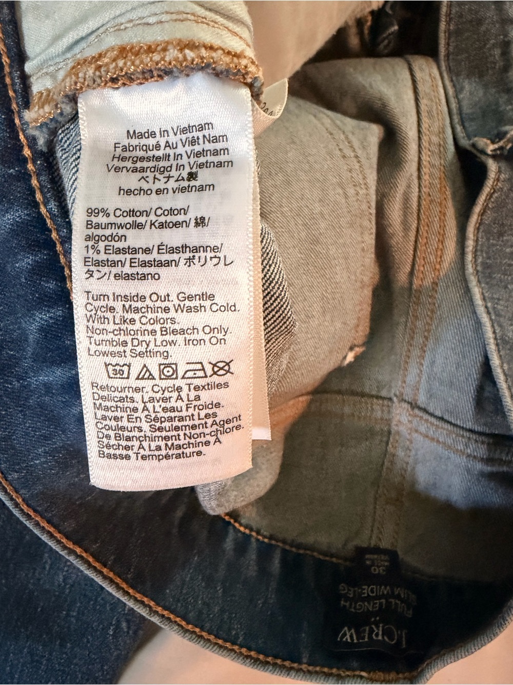 J. Crew Women Denim Slim Wide-Leg Jeans - Picture 6 of 6